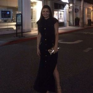 Michael Kors Matte Jersey Maxi Shirt Dress